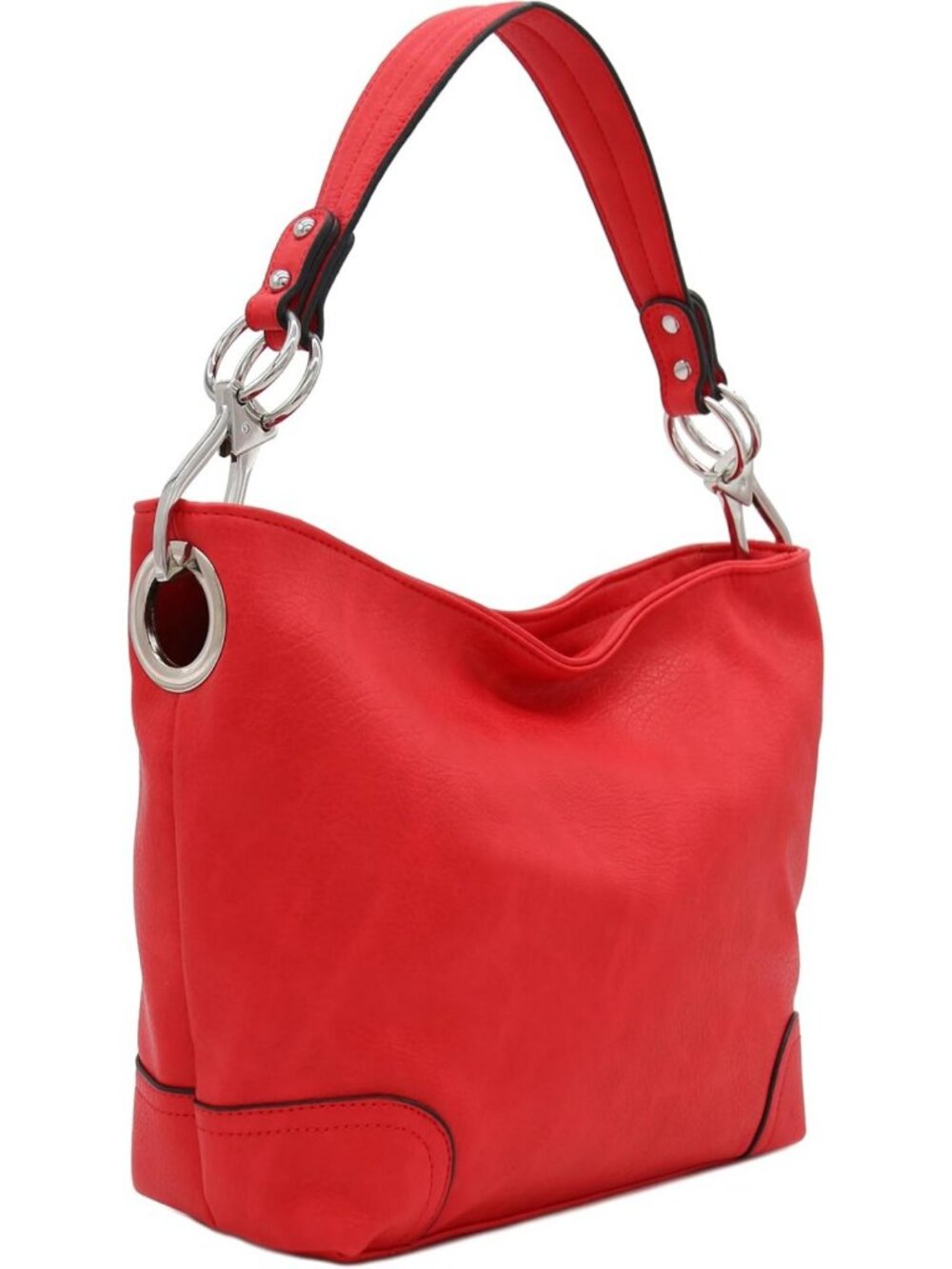 Chic Hobo Shoulder Bag with Large Snap Hook, Stylish & Versatile for Everyday